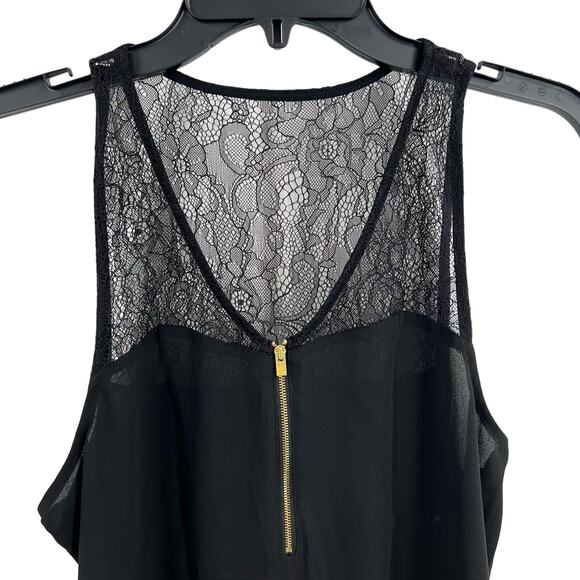 Express Tank Size Small Black Lace Zip Detail - Picture 2 of 5